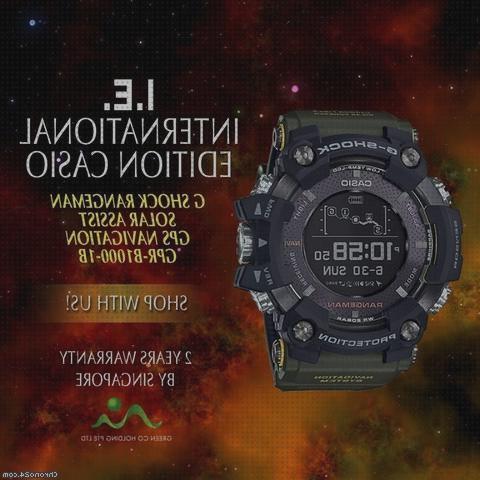 Los mejores 19 Casio G Shocks Rangeman Gps Solares Gpr B1000 1b